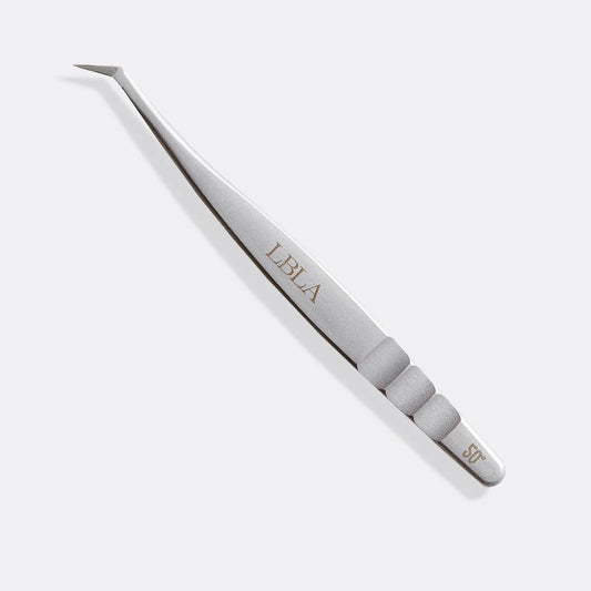 Satin Silver 50 Degree Tweezer