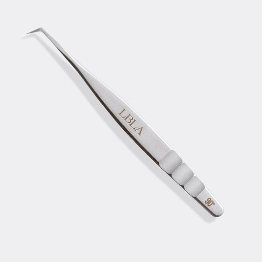 Satin Silver 90 Degree Tweezer